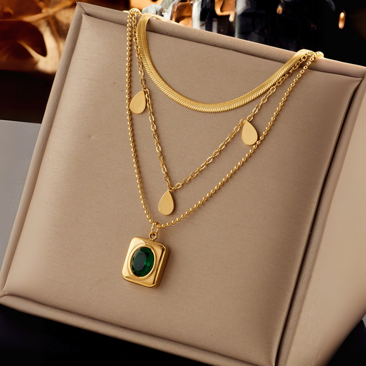 Leonia | Collana con smeraldo