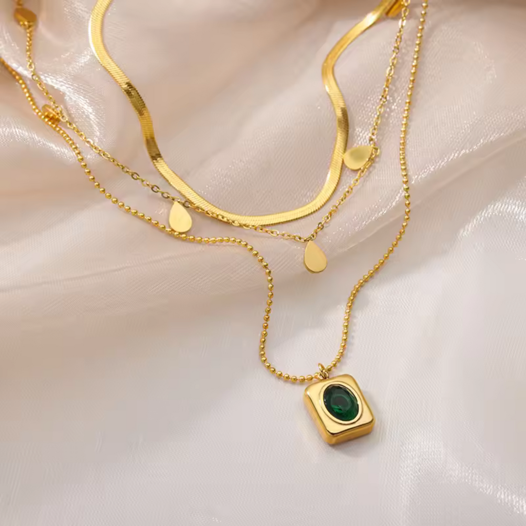 Leonia | Collana con smeraldo