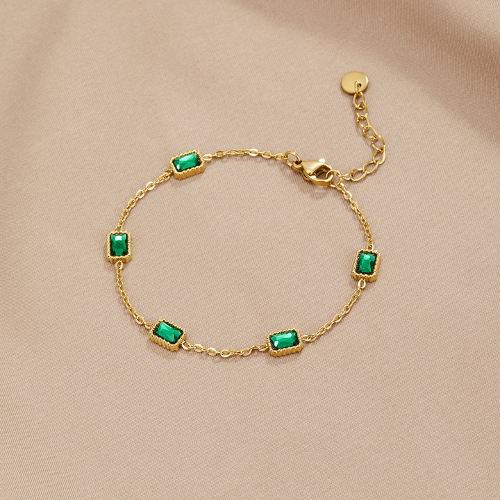 Trinity | Bracciale con Cristalli Smeraldo