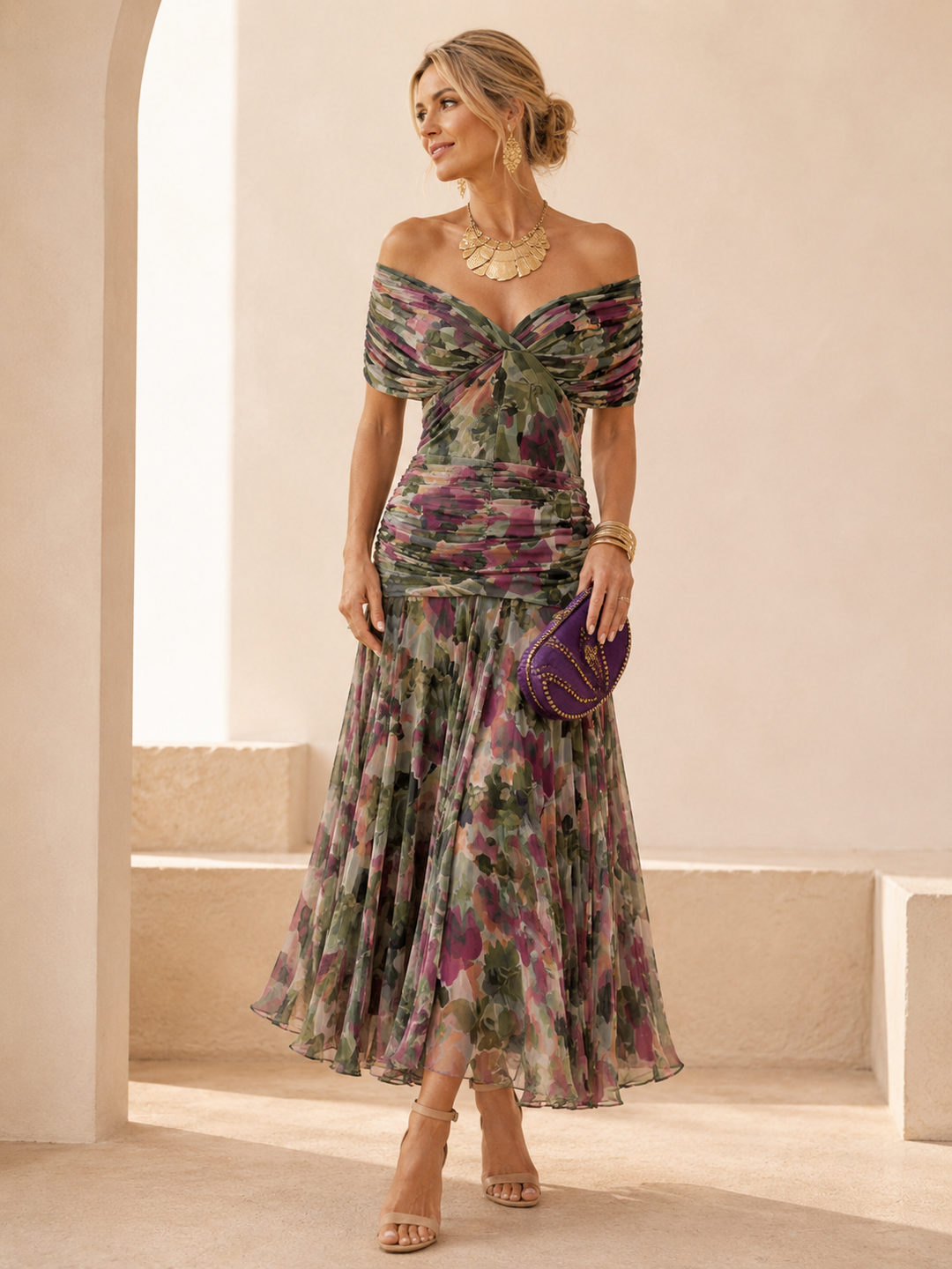 Lydia | Abito Maxi con Spalle Scoperte