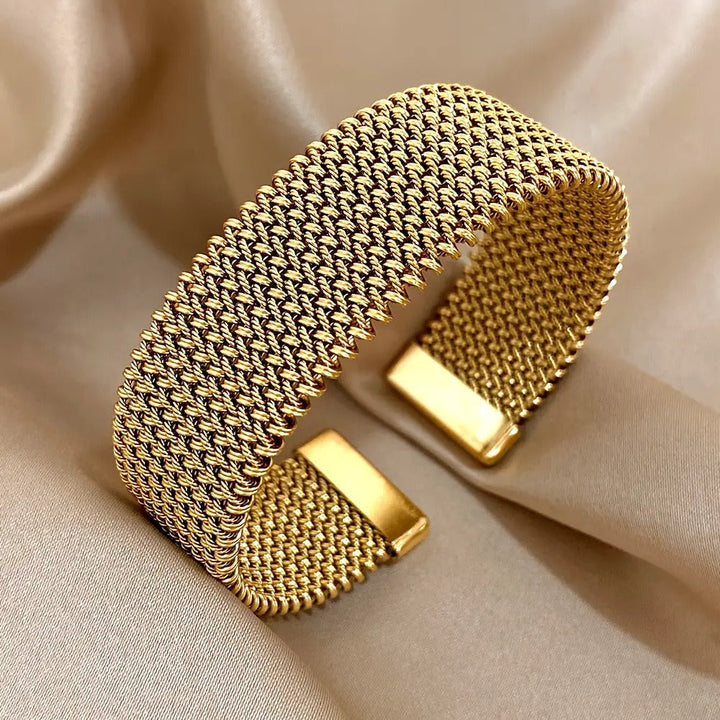 Aurea | Bracciale in maglia dorata vintage