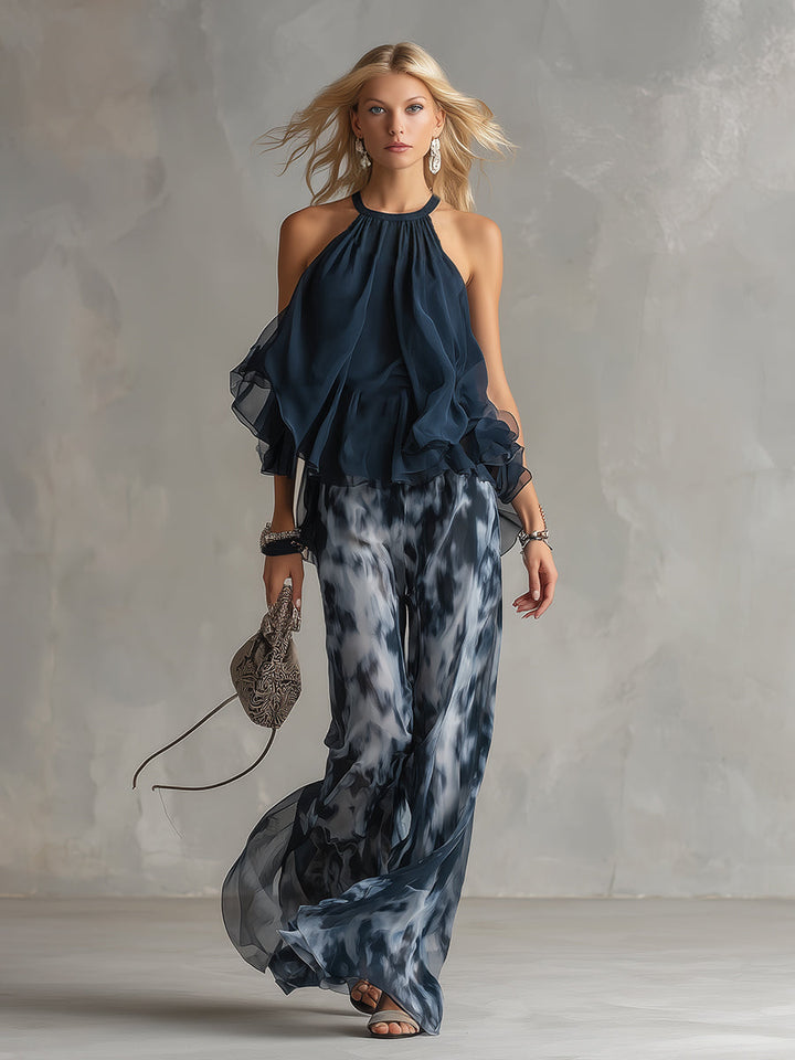 Celeste – Completo fluido elegante e leggero
