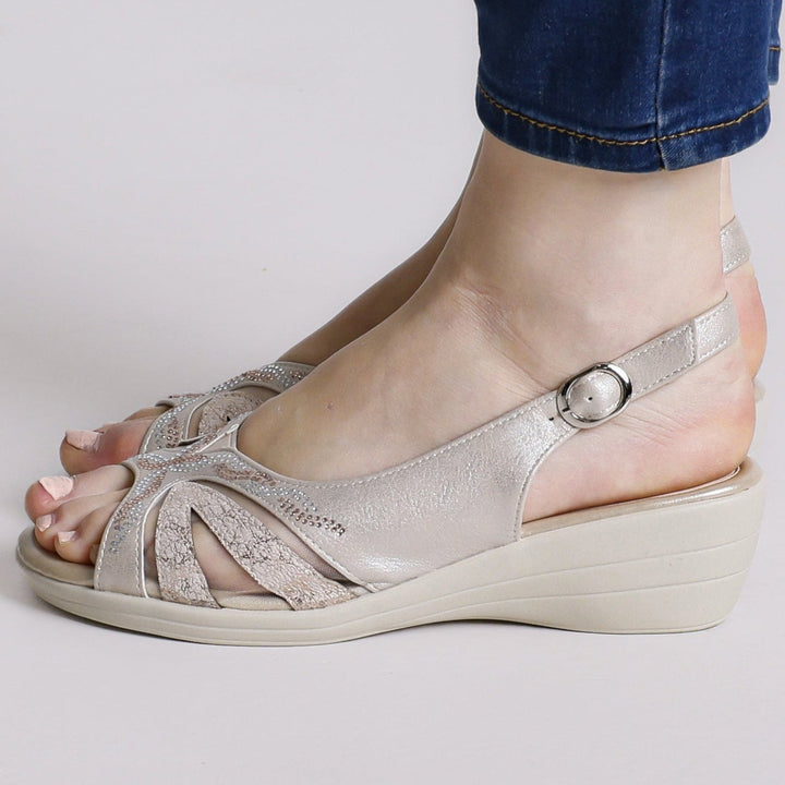 Miriam - Sandalo Donna con Zeppa