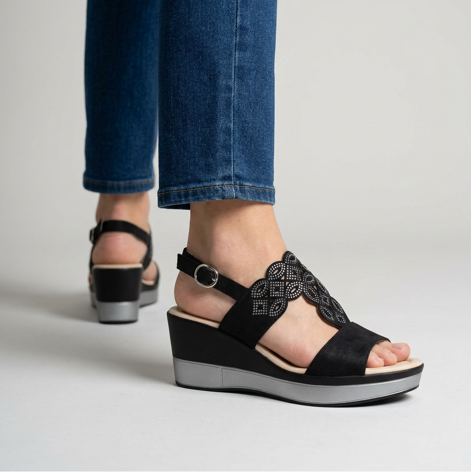 Rachele - Sandalo Donna con Zeppa
