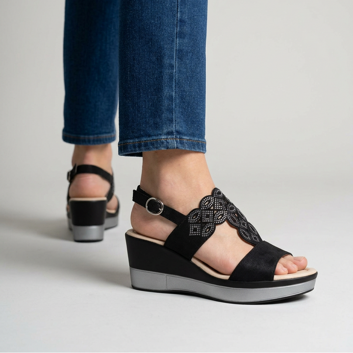 Rachele - Sandalo Donna con Zeppa