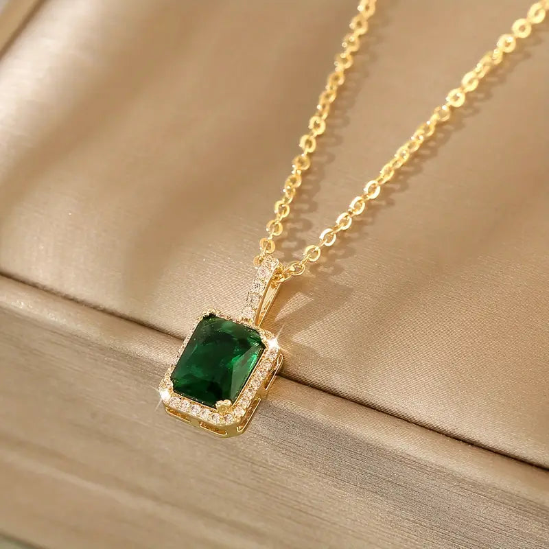 Miriana | Collana con smeraldo e pendente