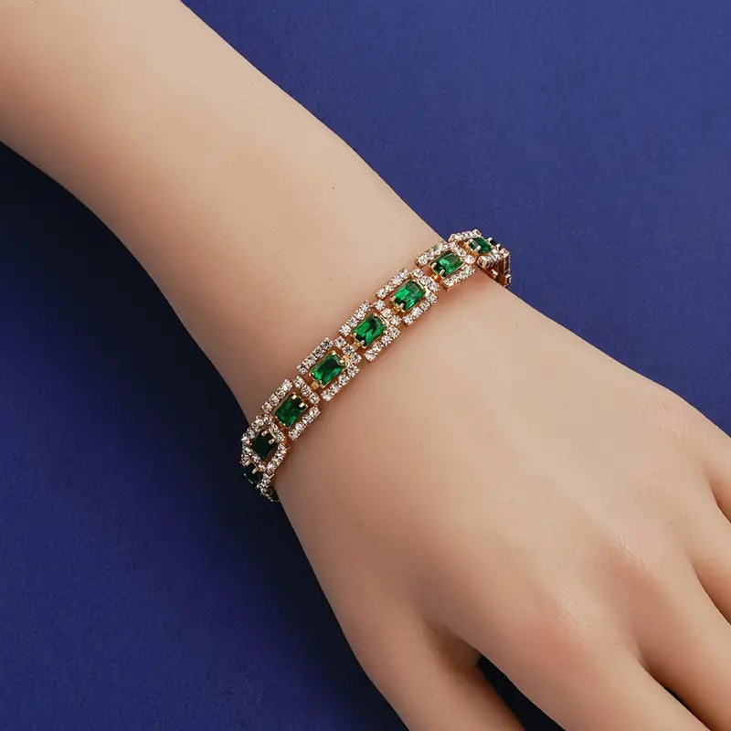 Giuseppina | Bracciale lussuoso con smeraldo