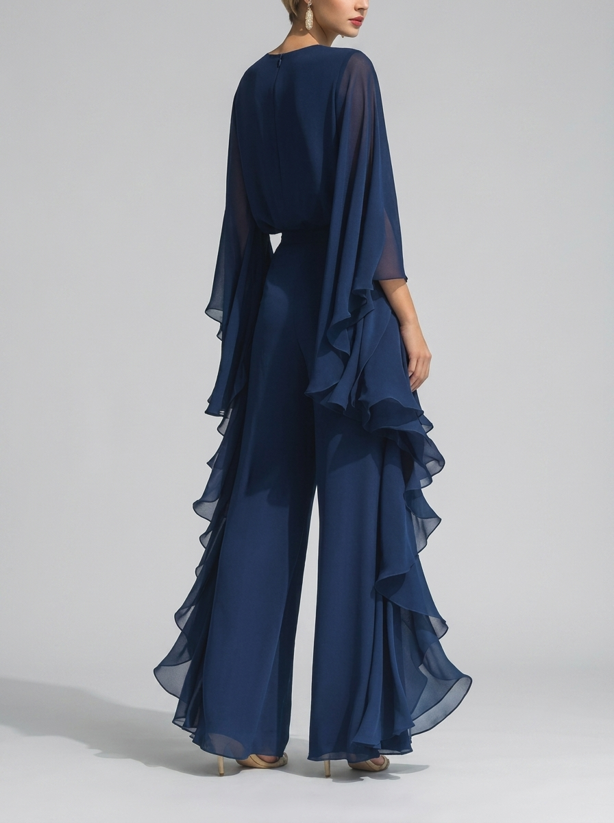 Aurienna – Completo in chiffon elegante e fluido