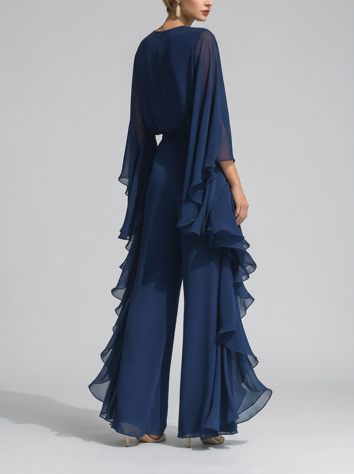 Floriana – Completo in chiffon elegante e fluido