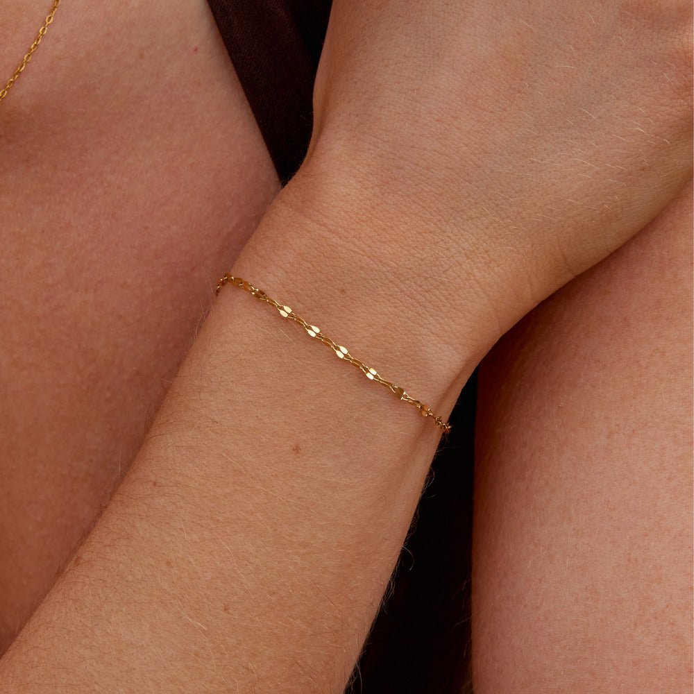 Leila | Bracciale a Catena Dorata