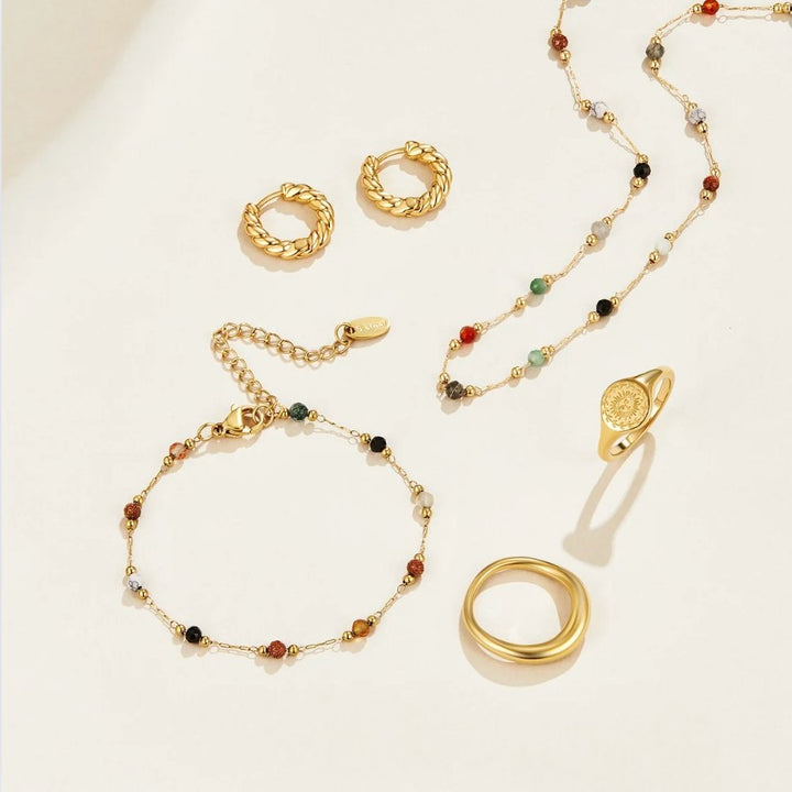 Lulu | Bracciale con Pietre e Perline