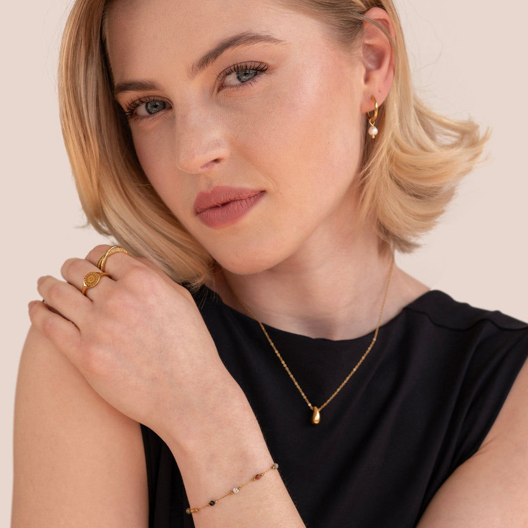 Lulu | Bracciale con Pietre e Perline