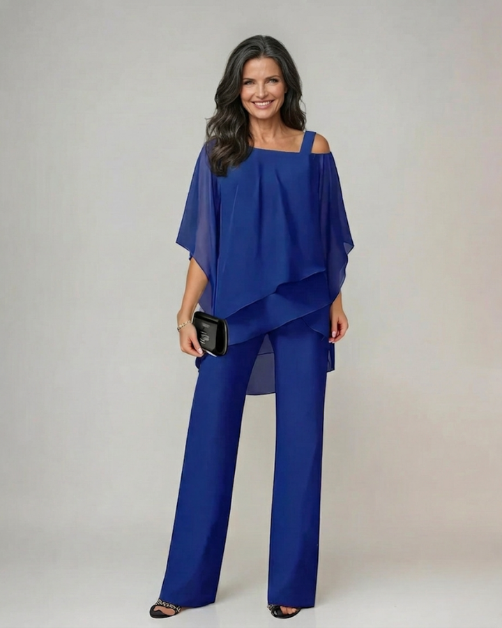 Beatrice – Completo elegante a strati fluido