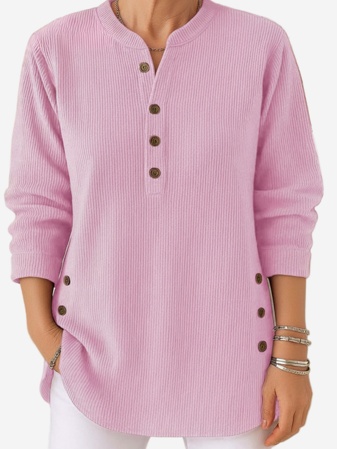 Cristina – Blusa da donna con bottoni