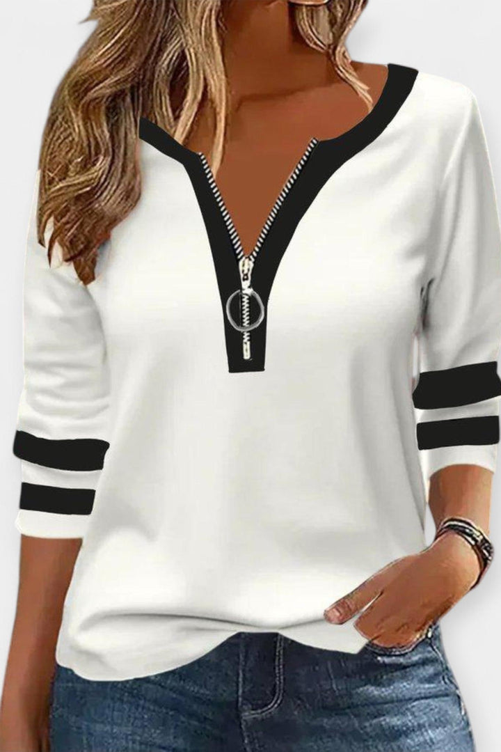 Viviana – Maglietta a maniche lunghe con zip