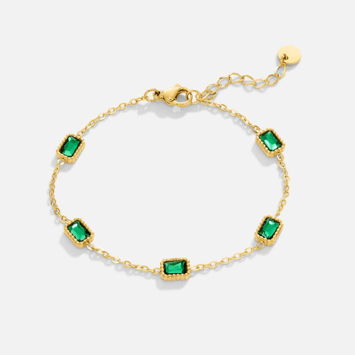 Trinity | Bracciale con Cristalli Smeraldo