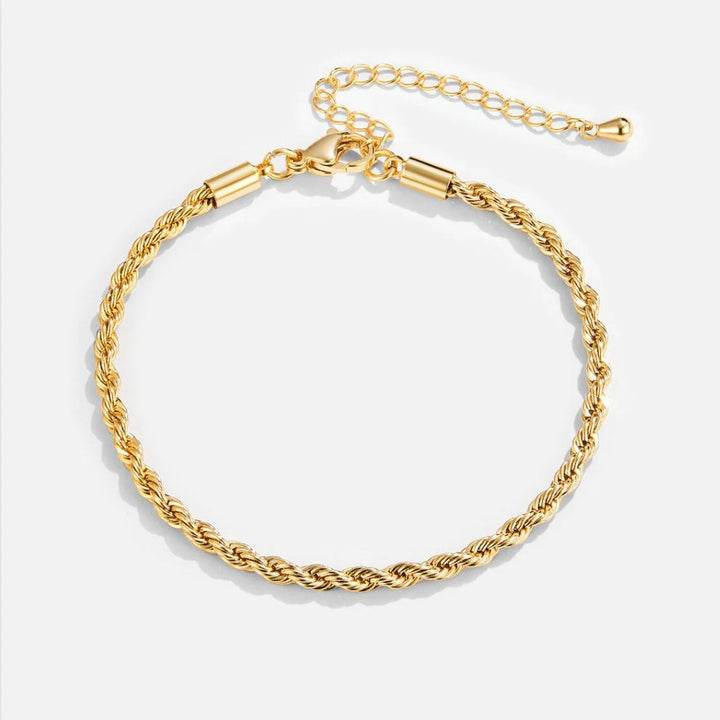 Twisted | Bracciale Intrecciato Placcato in Oro