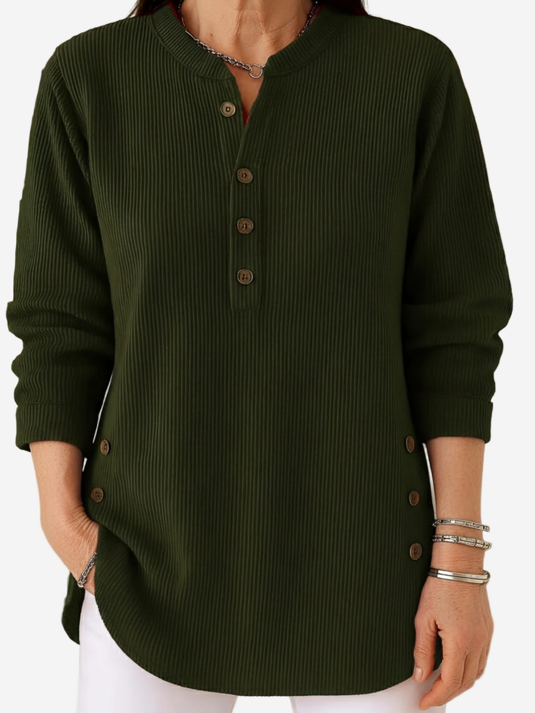 Cristina – Blusa da donna con bottoni